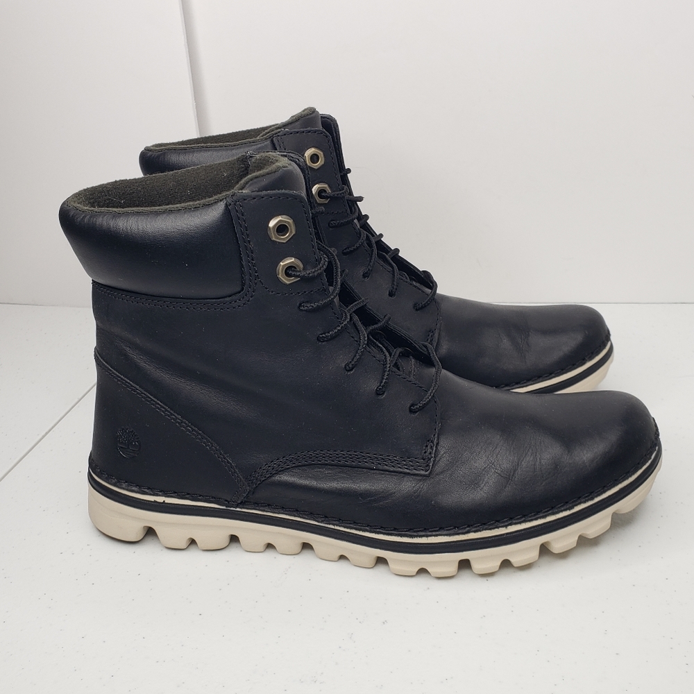 Timberland Black Ortholitr Women's Ankle Boots Flats Lace Up Sneakers Size 9.5